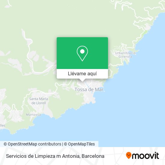 Mapa Servicios de Limpieza m Antonia