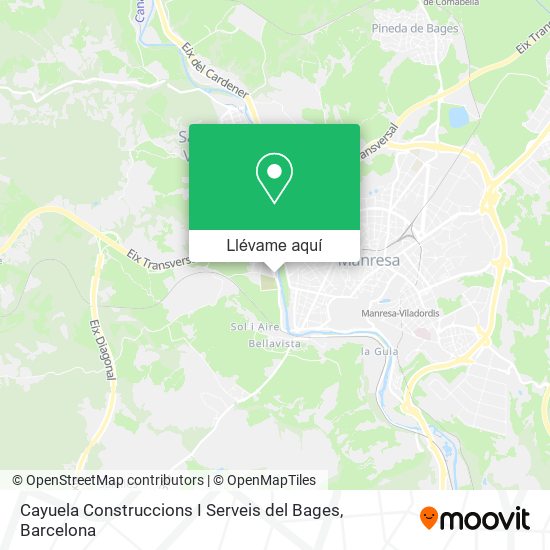 Mapa Cayuela Construccions I Serveis del Bages