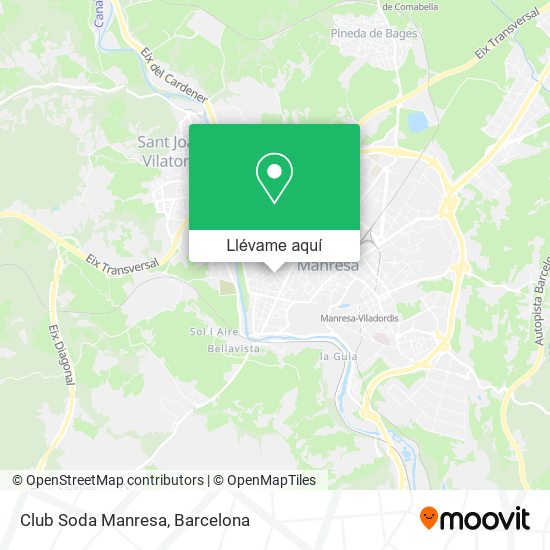 Mapa Club Soda Manresa