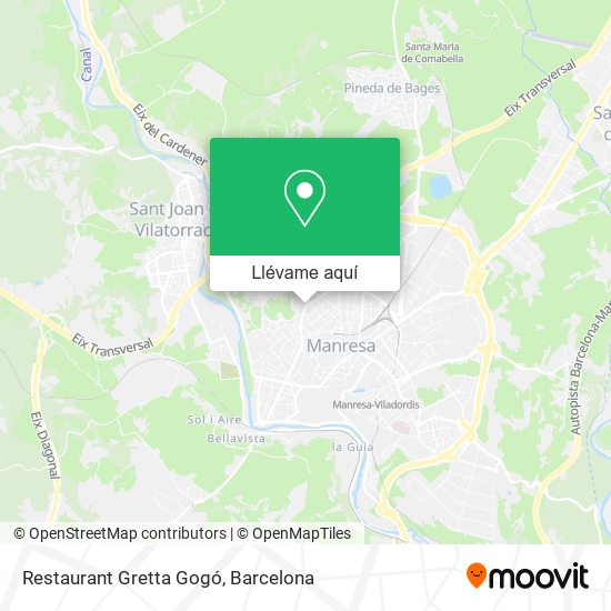 Mapa Restaurant Gretta Gogó