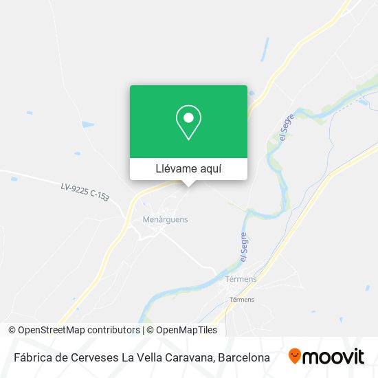 Mapa Fábrica de Cerveses La Vella Caravana