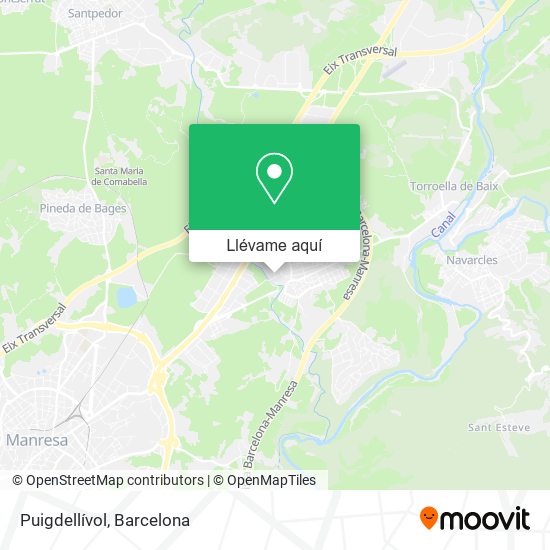 Mapa Puigdellívol