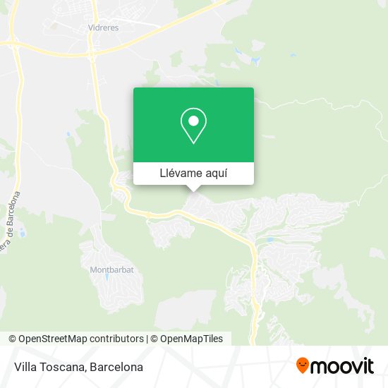 Mapa Villa Toscana