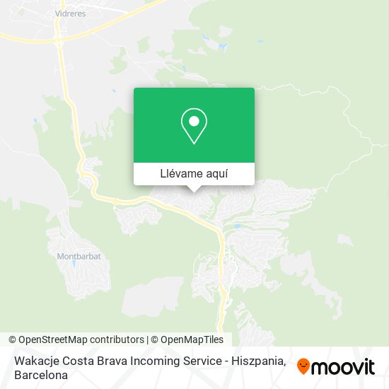 Mapa Wakacje Costa Brava Incoming Service - Hiszpania