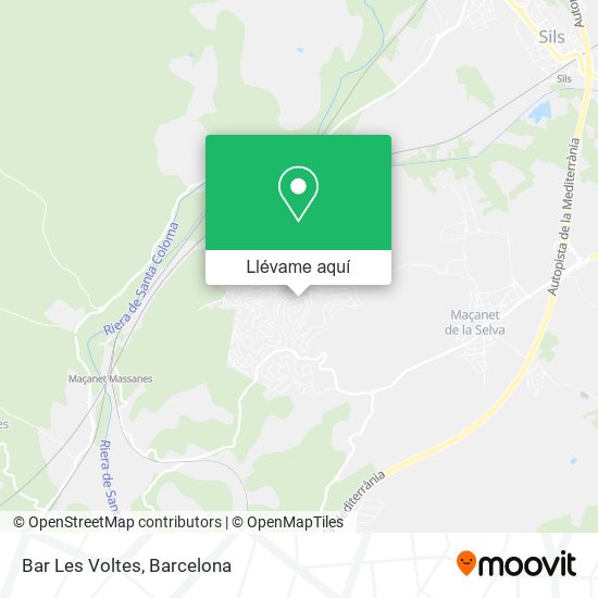 Mapa Bar Les Voltes