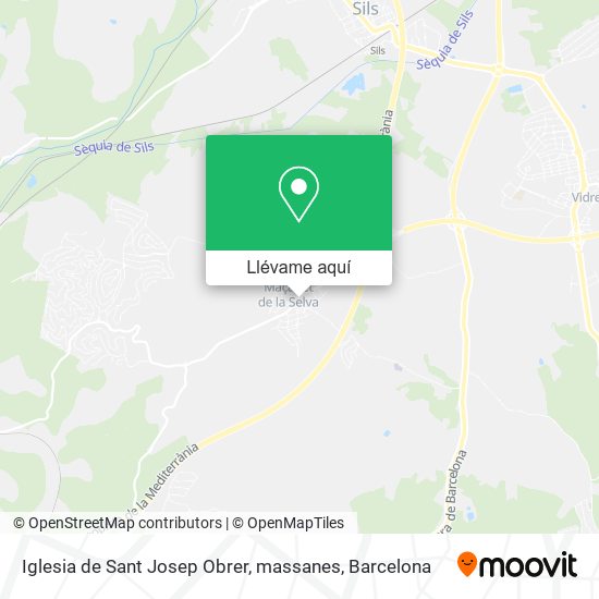 Mapa Iglesia de Sant Josep Obrer, massanes