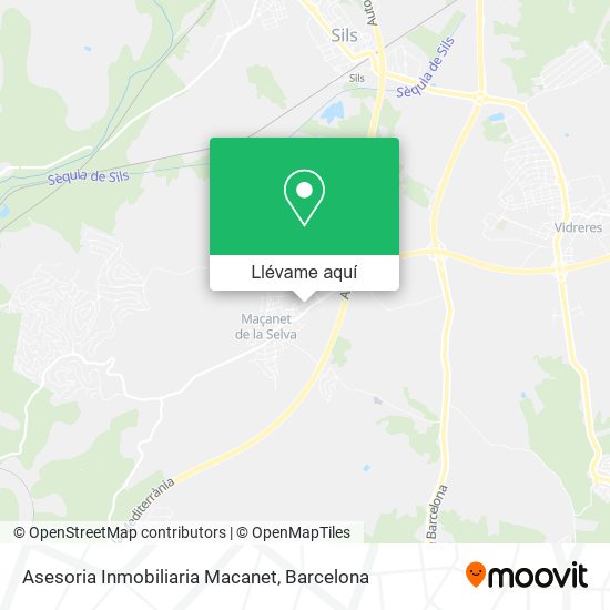 Mapa Asesoria Inmobiliaria Macanet