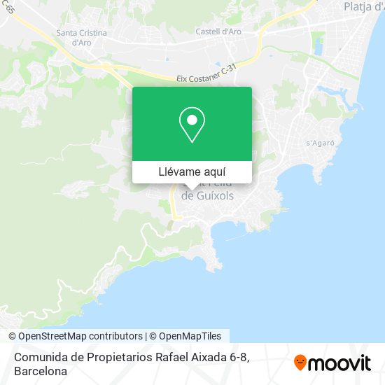 Mapa Comunida de Propietarios Rafael Aixada 6-8