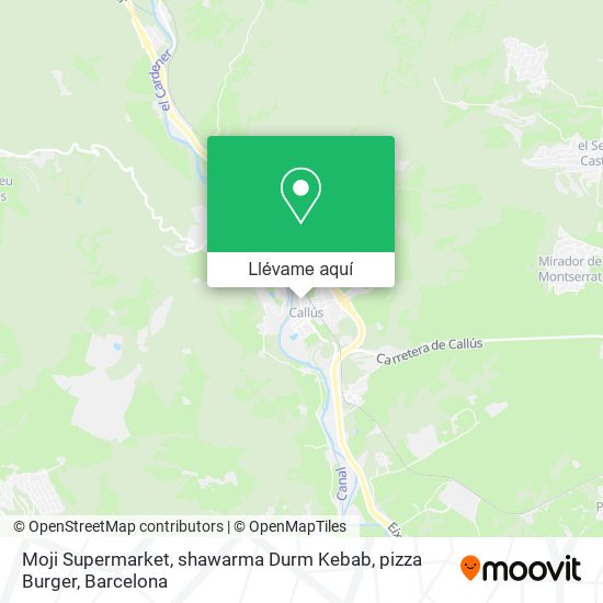 Mapa Moji Supermarket, shawarma Durm Kebab, pizza Burger