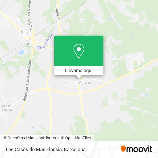 Mapa Les Cases de Mas Flassia