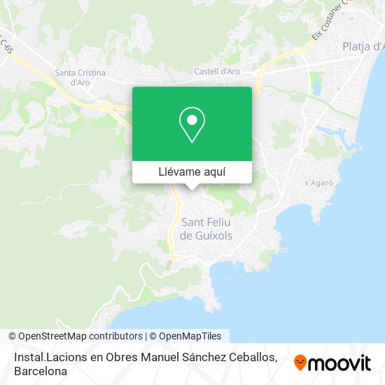 Mapa Instal.Lacions en Obres Manuel Sánchez Ceballos