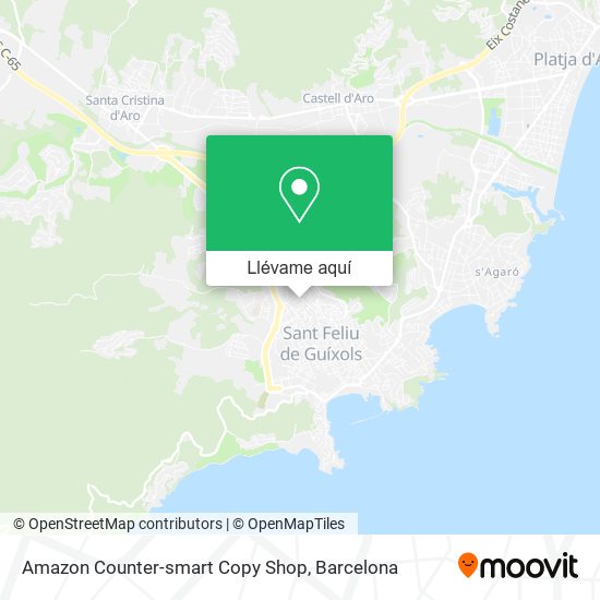 Mapa Amazon Counter-smart Copy Shop