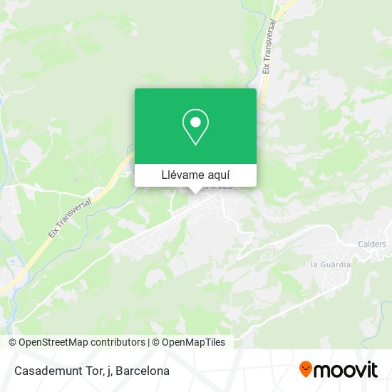 Mapa Casademunt Tor, j
