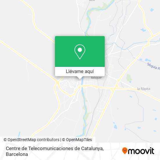 Mapa Centre de Telecomunicaciones de Catalunya