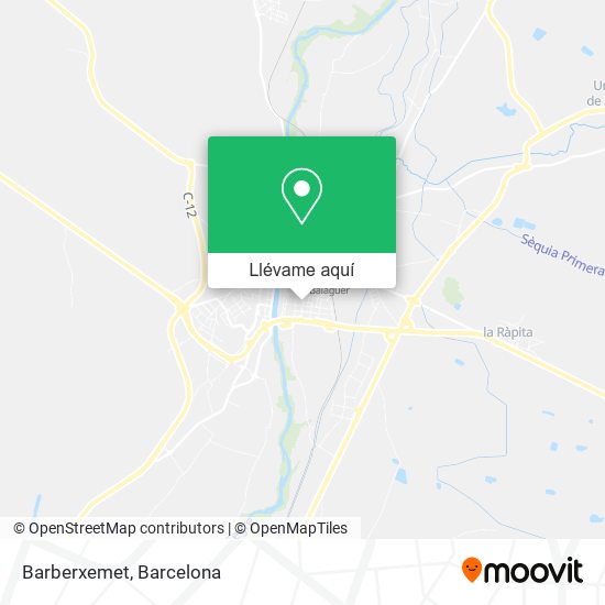Mapa Barberxemet