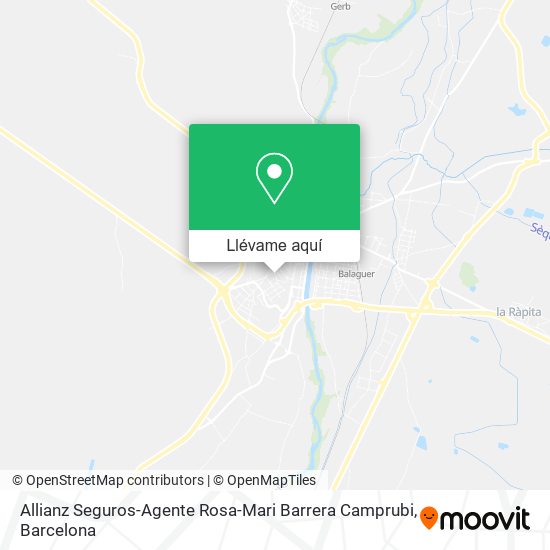 Mapa Allianz Seguros-Agente Rosa-Mari Barrera Camprubi