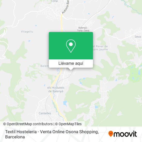 Mapa Textil Hostelería - Venta Online Osona Shopping