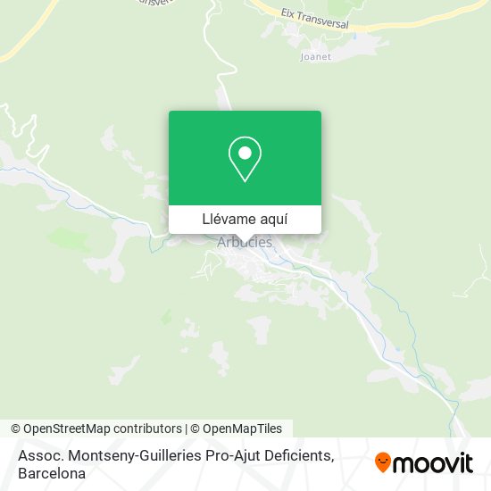 Mapa Assoc. Montseny-Guilleries Pro-Ajut Deficients