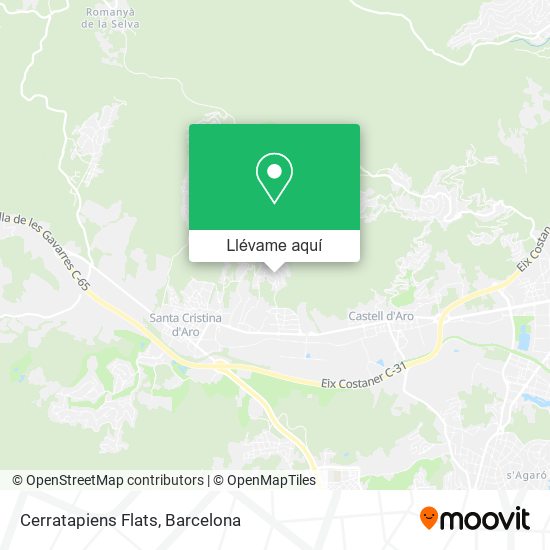 Mapa Cerratapiens Flats