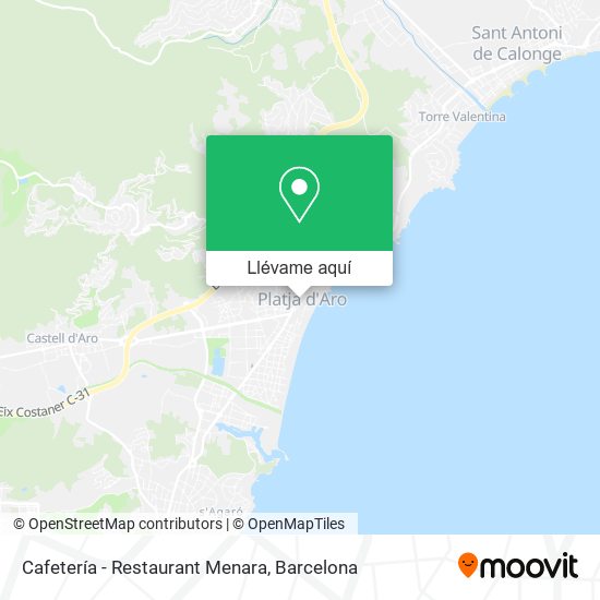 Mapa Cafetería - Restaurant Menara