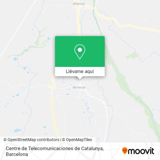 Mapa Centre de Telecomunicaciones de Catalunya