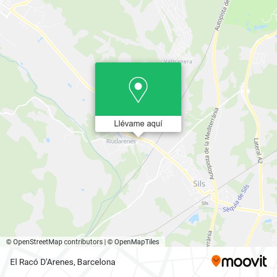 Mapa El Racó D'Arenes