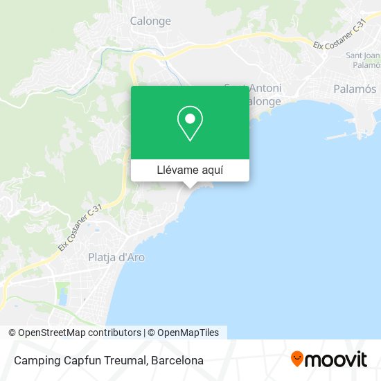 Mapa Camping Capfun Treumal
