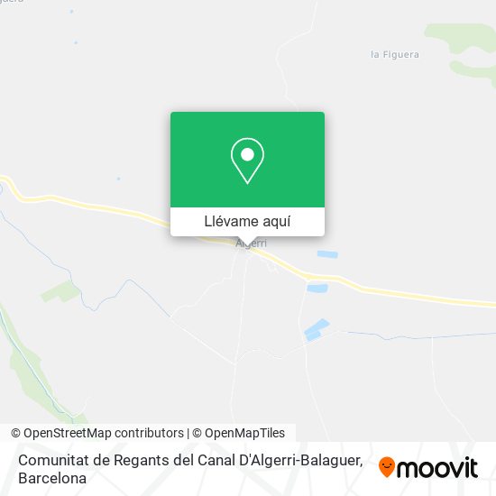 Mapa Comunitat de Regants del Canal D'Algerri-Balaguer