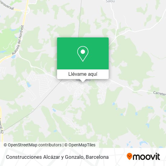 Mapa Construcciones Alcázar y Gonzalo