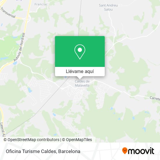 Mapa Oficina Turisme Caldes