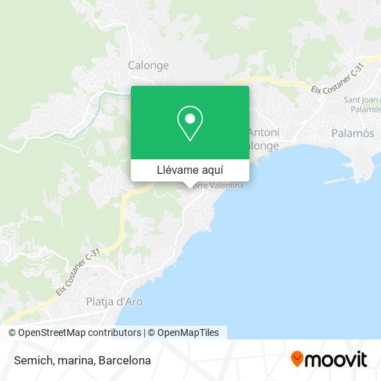 Mapa Semich, marina