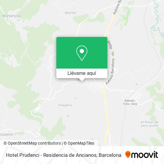 Mapa Hotel Prudenci - Residencia de Ancianos