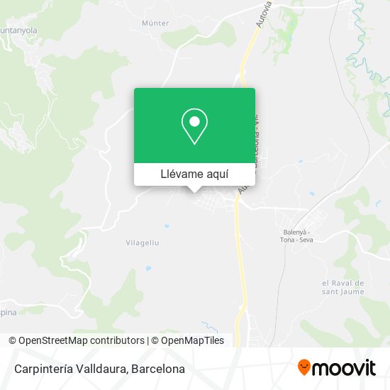 Mapa Carpintería Valldaura