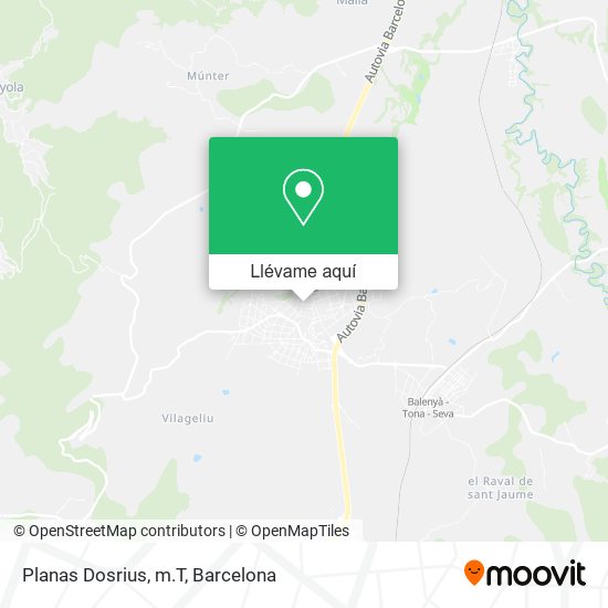 Mapa Planas Dosrius, m.T