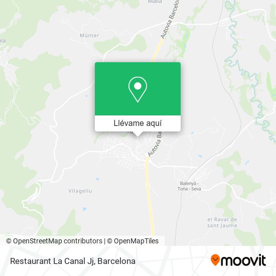 Mapa Restaurant La Canal Jj