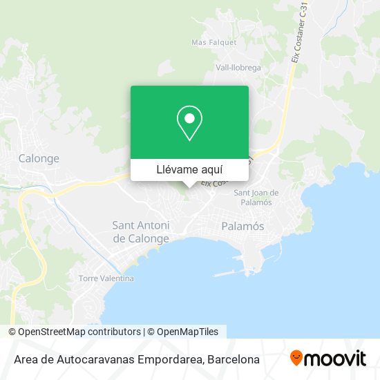 Mapa Area de Autocaravanas Empordarea