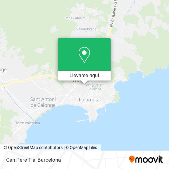 Mapa Can Pere Tià