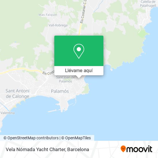 Mapa Vela Nómada Yacht Charter