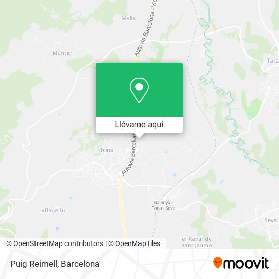 Mapa Puig Reimell