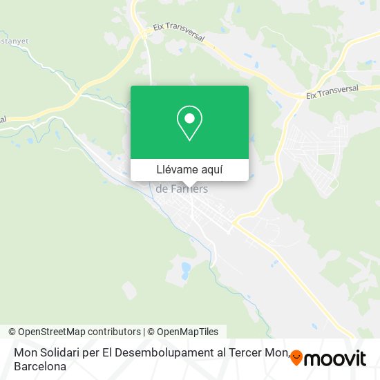 Mapa Mon Solidari per El Desembolupament al Tercer Mon