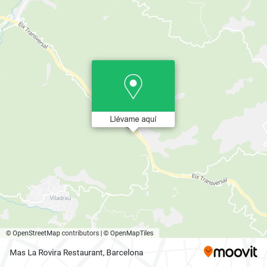Mapa Mas La Rovira Restaurant