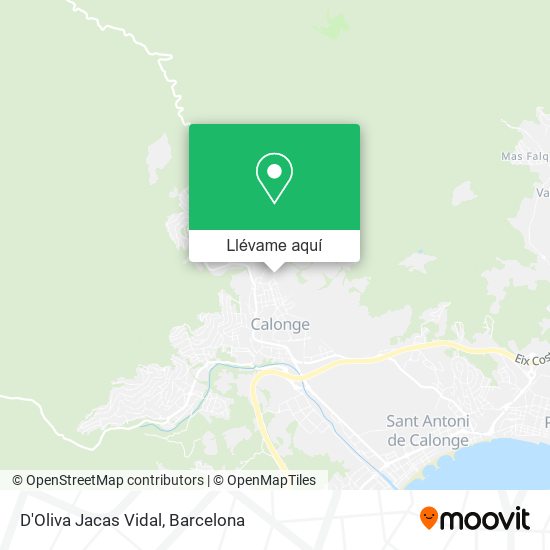 Mapa D'Oliva Jacas Vidal
