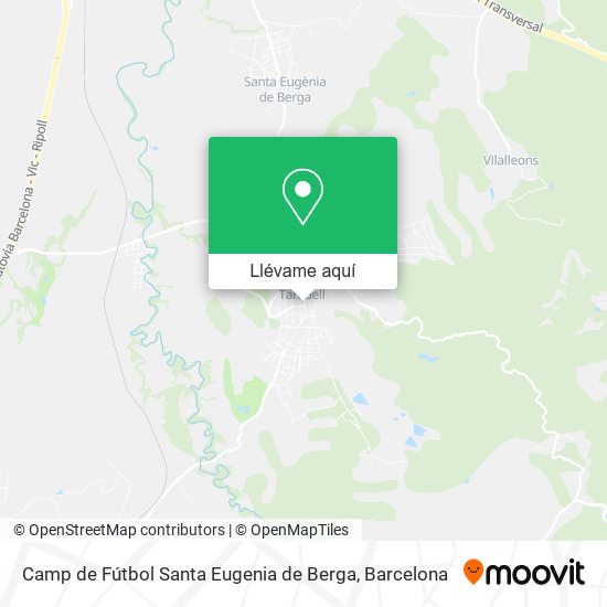 Mapa Camp de Fútbol Santa Eugenia de Berga