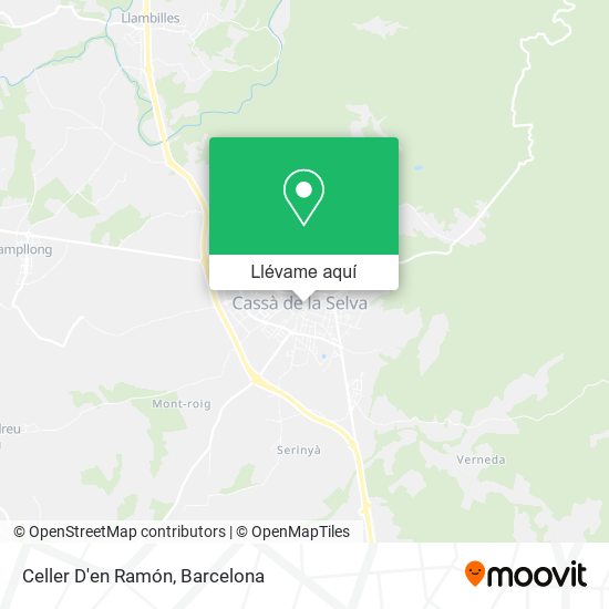 Mapa Celler D'en Ramón