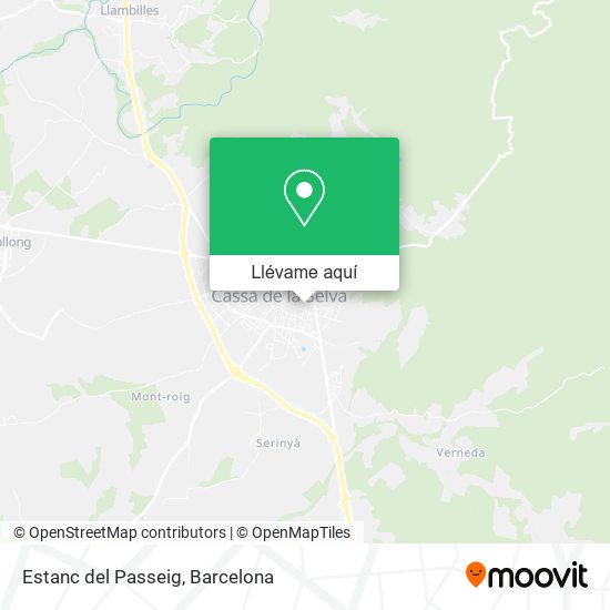 Mapa Estanc del Passeig