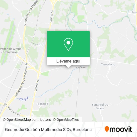 Mapa Gesmedia Gestión Multimedia S Cv