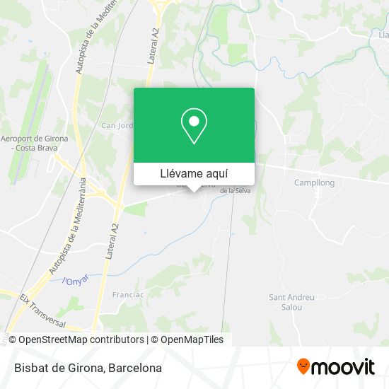 Mapa Bisbat de Girona