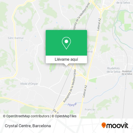 Mapa Crystal Centre