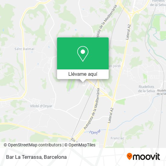 Mapa Bar La Terrassa