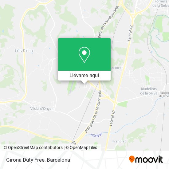Mapa Girona Duty Free